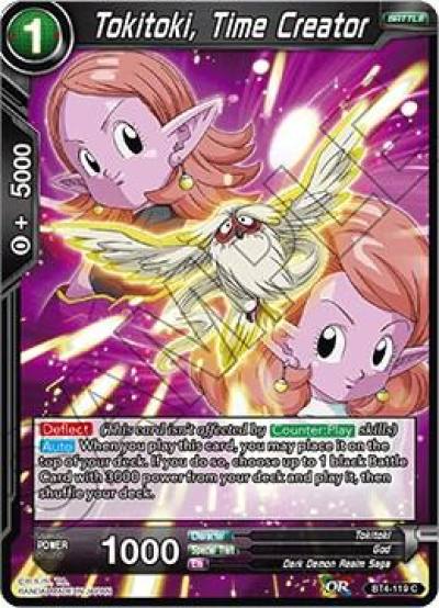 Tokitoki Time Creator Foil BT4-119 Colossal Warfare Dragonball Super card