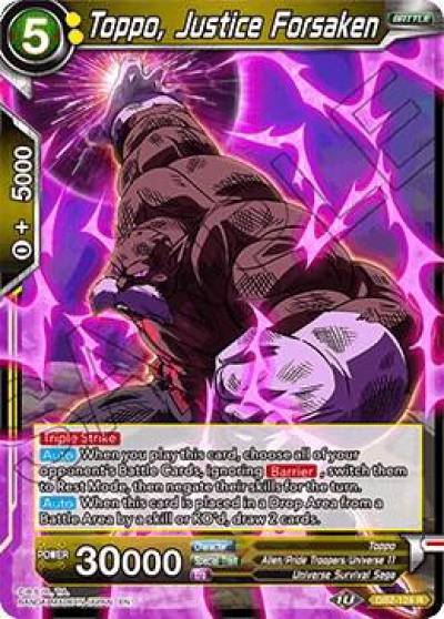 Toppo Justice Forsaken DB2-124 Draft Box 05 - Divine Multiverse Dragonball Super card
