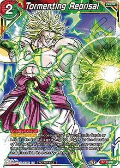 Tormenting Reprisal P-183 Promotion Cards Dragonball Super card