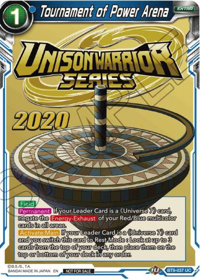 Tournament of Power Arena BT9-037 Tournament Promotion Cards Dragonball Super card