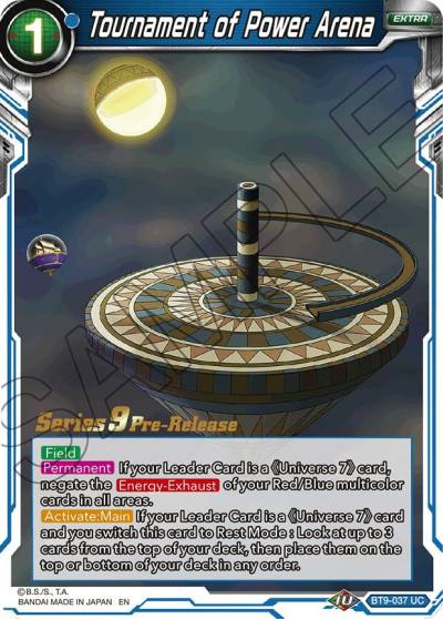 Tournament of Power Arena BT9-037 Universal Onslaught Pre-Release Cards Dragonball Super card
