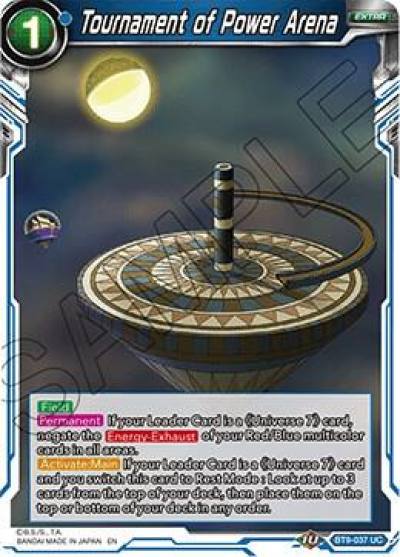 Tournament of Power Arena Foil BT9-037 Universal Onslaught Dragonball Super card