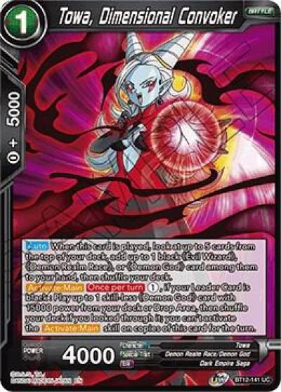 Towa Dimensional Convoker Foil BT12-141 Vicious Rejuvenation Dragonball Super card
