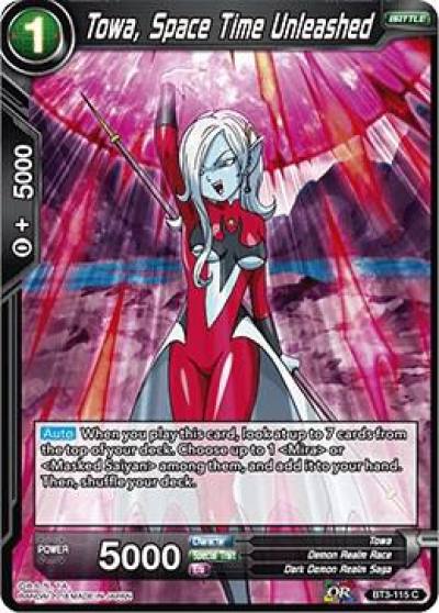 Towa Space Time Unleashed BT3-115 Cross Worlds Dragonball Super card