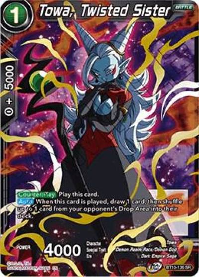 Towa Twisted Sister BT10-136 Rise of the Unison Warrior Dragonball Super card