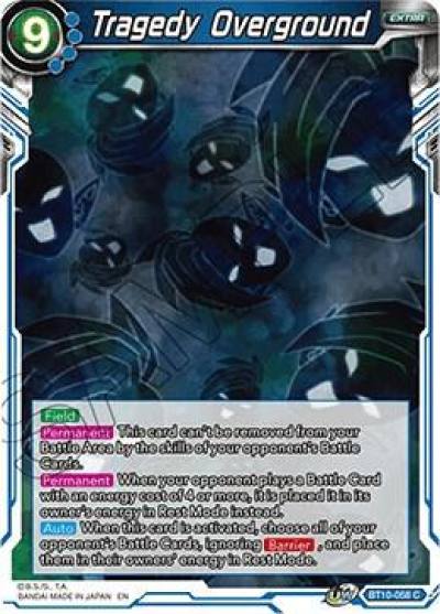 Tragedy Overground BT10-058 Rise of the Unison Warrior Dragonball Super card