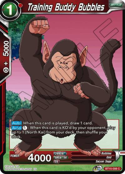 Training Buddy Bubbles BT15-006 Saiyan Showdown Dragonball Super card