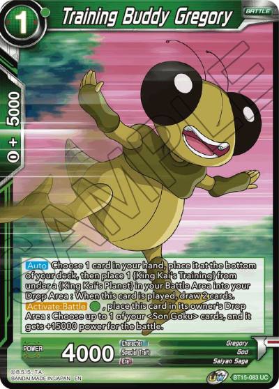 Training Buddy Gregory BT15-083 Saiyan Showdown Dragonball Super card