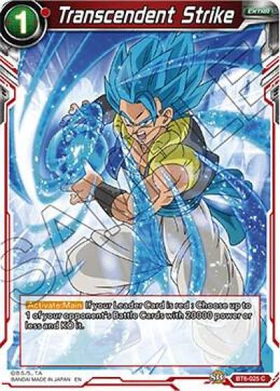 Transcendent Strike BT6-025 Destroyer Kings Dragonball Super card