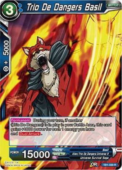 Trio De Dangers Basil TB1-038 Tournament of Power Dragonball Super card