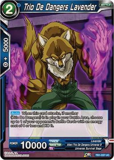 Trio De Dangers Lavender TB1-037 Tournament of Power Dragonball Super card