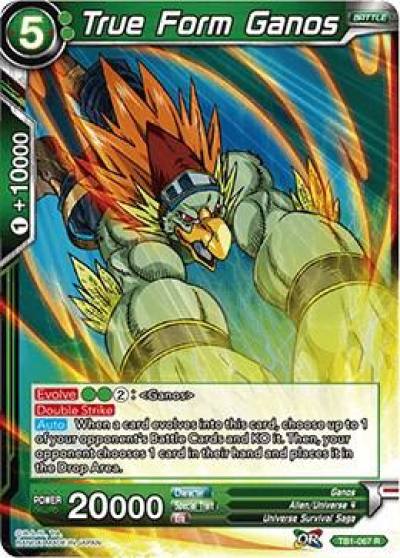 True Form Ganos TB1-067 Tournament of Power Dragonball Super card