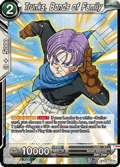 Trunks Bonds of Family BT29-123 Fearsome Rivals Dragonball Super card