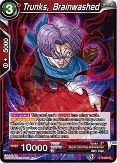 Trunks Brainwashed BT8-009 Malicious Machinations Dragonball Super card