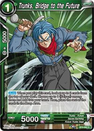 Trunks Bridge to the Future 2018 Foil BT3-062 Cross Worlds Dragonball Super card