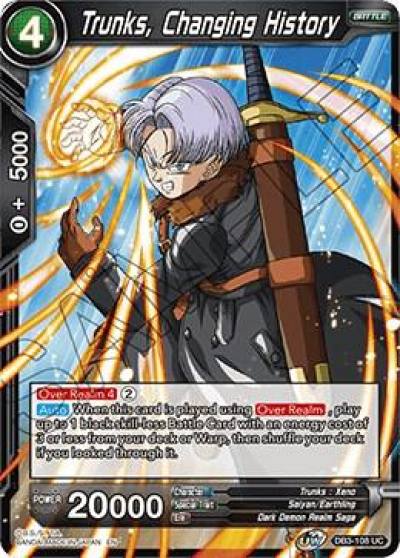 Trunks Changing History DB3-108 Draft Box 06 - Giant Force Dragonball Super card