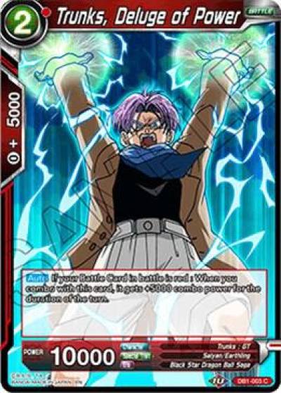 Trunks Deluge of Power Foil DB1-003 Draft Box 04 - Dragon Brawl Dragonball Super card