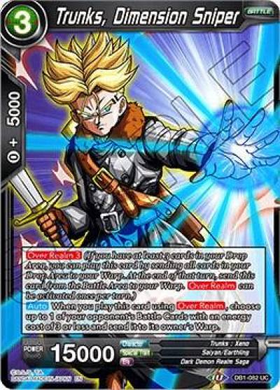 Trunks Dimension Sniper DB1-082 Draft Box 04 - Dragon Brawl Dragonball Super card