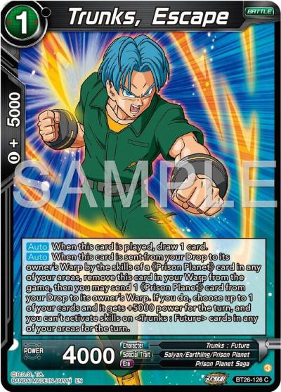 Trunks Escape BT26-126 Ultimate Advent Dragonball Super card