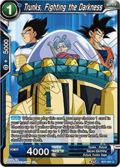 Trunks Fighting the Darkness BT7-031 Assault of the Saiyans Dragonball Super card