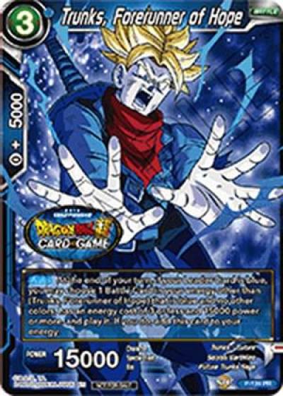 Trunks Forerunner of Hope P-139 Tournament Promotion Cards Dragonball Super card