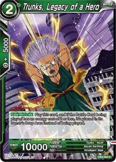Trunks Legacy of a Hero DB3-062 Draft Box 06 - Giant Force Dragonball Super card