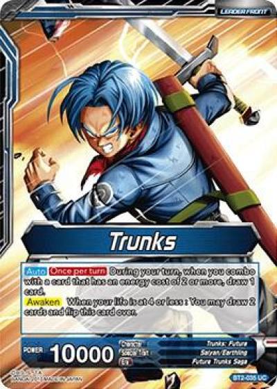 Trunks Trunks Hope for the Future BT2-035 Union Force Dragonball Super card