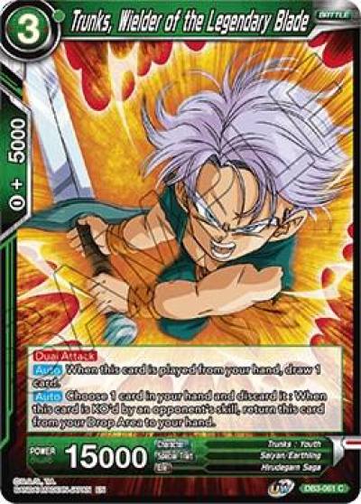 Trunks Wielder of the Legendary Blade DB3-061 Draft Box 06 - Giant Force Dragonball Super card