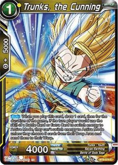 Trunks the Cunning Foil BT8-074 Malicious Machinations Dragonball Super card