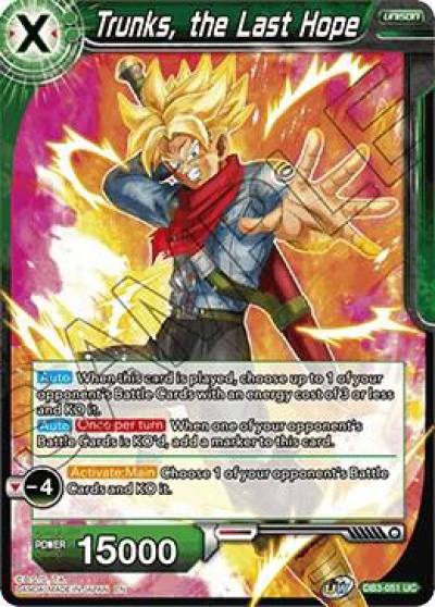 Trunks the Last Hope DB3-051 Draft Box 06 - Giant Force Dragonball Super card