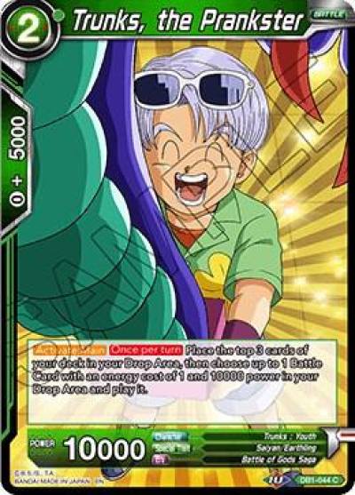 Trunks the Prankster Foil DB1-044 Draft Box 04 - Dragon Brawl Dragonball Super card