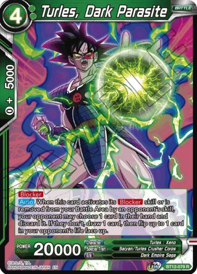 Turles Dark Parasite Foil BT12-079 Vicious Rejuvenation Dragonball Super card