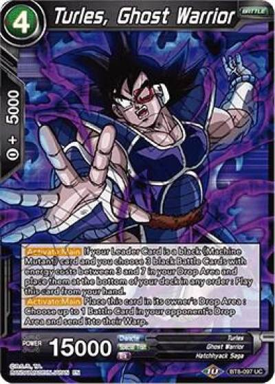 Turles Ghost Warrior Foil BT8-097 Malicious Machinations Dragonball Super card