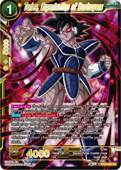 Turles Organization of Destroyers BT24-099 Beyond Generations Dragonball Super card