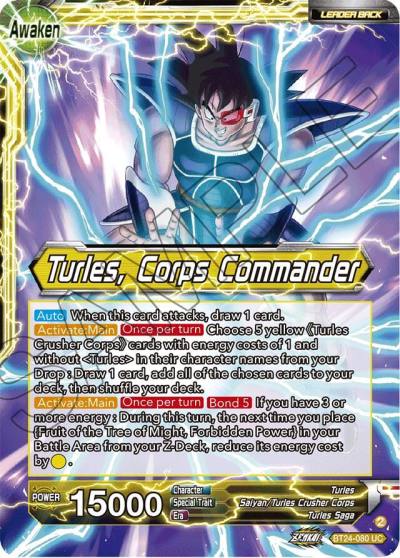 Turles Turles Corps Commander Collector Booster Foil BT24-080 Beyond Generations Dragonball Super card