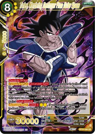 Turles Wandering Destroyer From Outer Space BT24-096 Beyond Generations Dragonball Super card