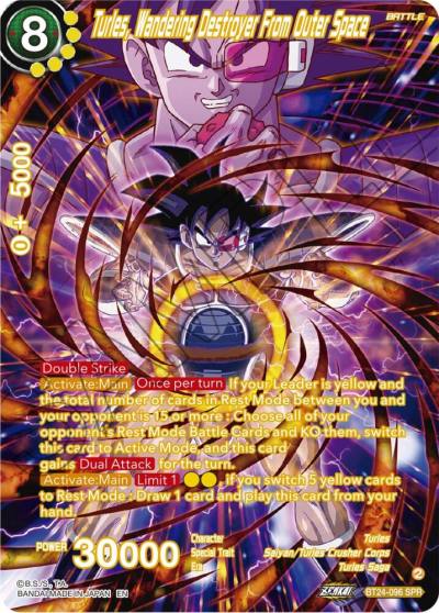 Turles Wandering Destroyer From Outer Space SPR BT24-096 Beyond Generations Dragonball Super card