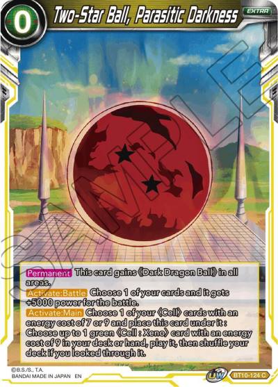 Two Star Ball Parasitic Darkness Foil BT10-124 Rise of the Unison Warrior Dragonball Super card