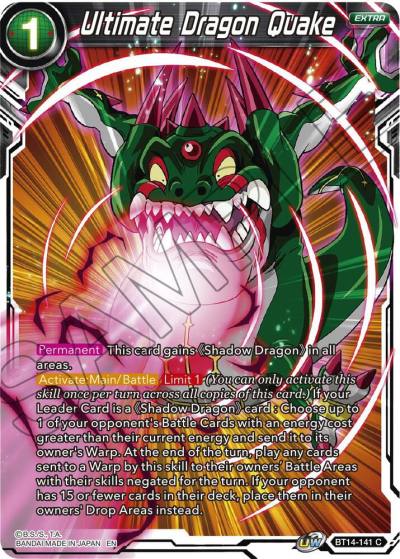 Ultimate Dragon Quake BT14-141 Cross Spirits Dragonball Super card