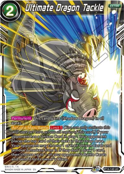 Ultimate Dragon Tackle BT14-143 Cross Spirits Dragonball Super card