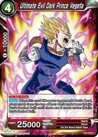 Ultimate Evil Dark Prince Vegeta BT2-009 Union Force Dragonball Super card