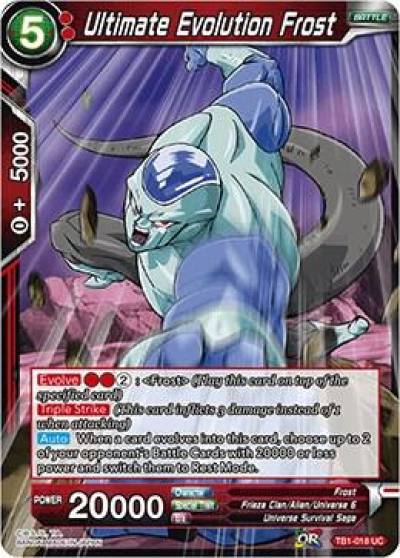 Ultimate Evolution Frost TB1-018 Tournament of Power Dragonball Super card