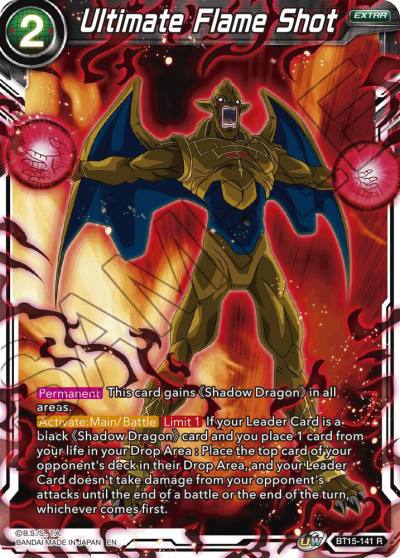 Ultimate Flame Shot BT15-141 Saiyan Showdown Dragonball Super card