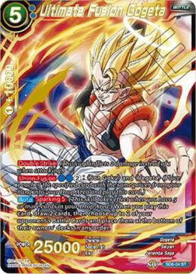 Ultimate Fusion Gogeta Foil SD6-04 Miraculous Revival Dragonball Super card