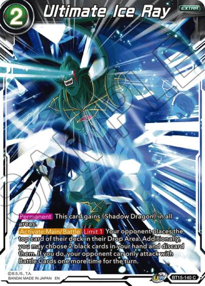 Ultimate Ice Ray BT15-140 Saiyan Showdown Dragonball Super card