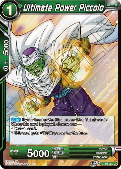 Ultimate Power Piccolo Foil BT10-069 Rise of the Unison Warrior Dragonball Super card