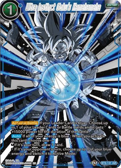 Ultra Instinct Gokus Kamehameha BT9-131 Universal Onslaught Dragonball Super card