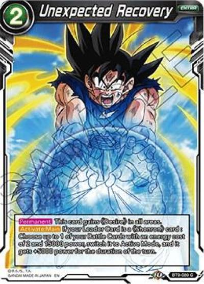 Unexpected Recovery BT9-089 Universal Onslaught Dragonball Super card