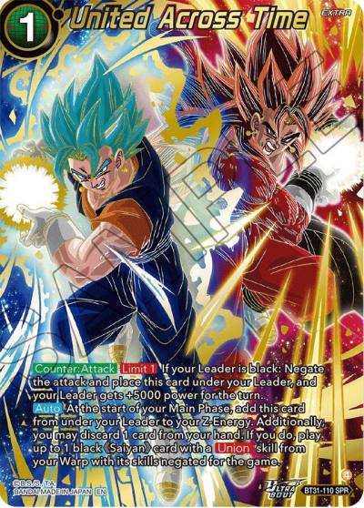 United Across Time SPR BT31-110 Impact Beyond Dimensions Dragonball Super card