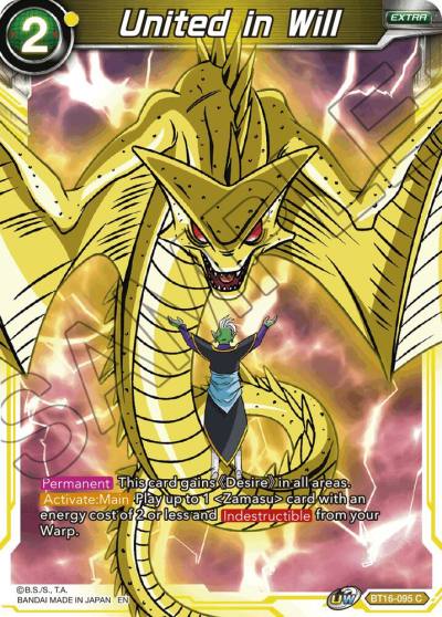 United in Will Foil BT16-095 Realm of the Gods Dragonball Super card